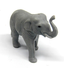 Gummi-Elefant 50mm grau
